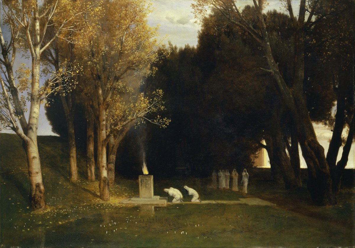 0zmnds's tweet photo. Arnold Böcklin
The Sacred Grove https://t.co/SxUnTHhRWw
