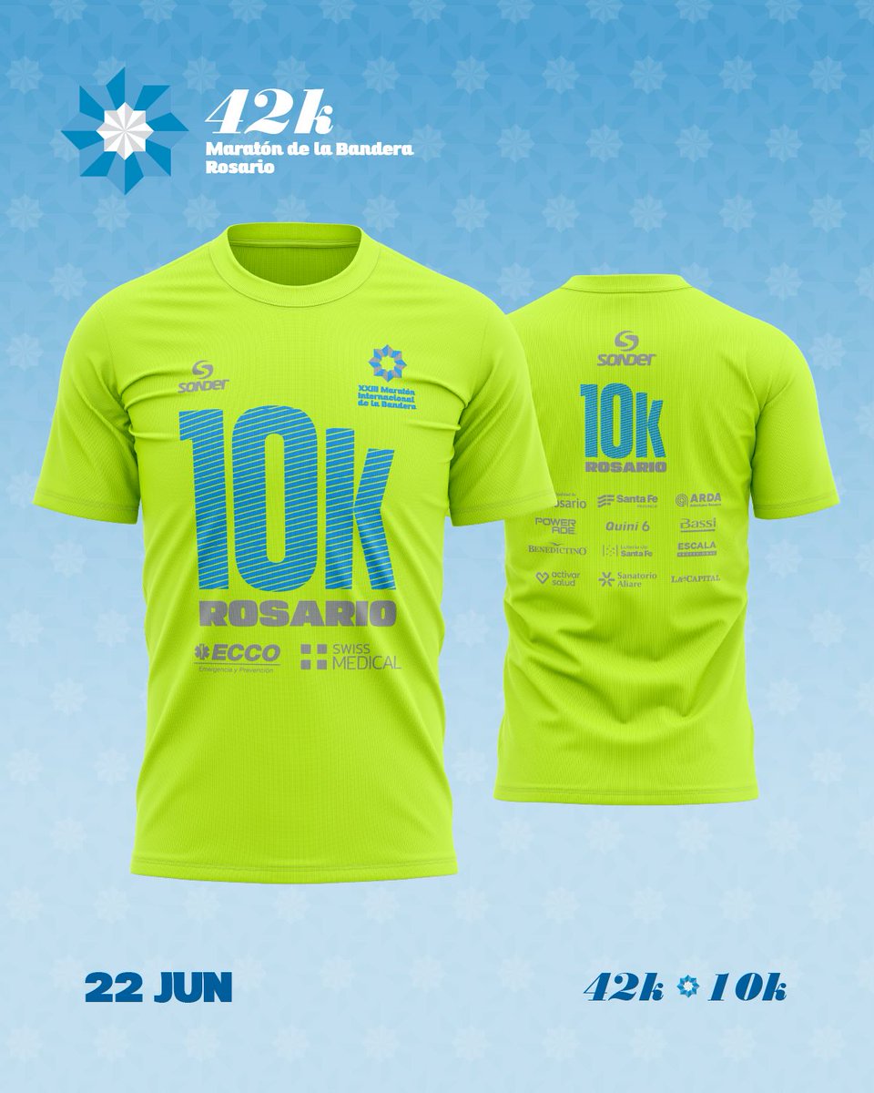 TE PRESENTAMOS LAS REMERAS DEL MARATON DE LA BANDERA! 
La espera termino y hoy se conocieron como serán las remeras del XXIII Maratón Internacional de la Bandera

👉 Les gustan? Los leemos! 

Últimos cupos disponibles en: 
42krosario.com.ar

#42Rosario #RosarioRunning