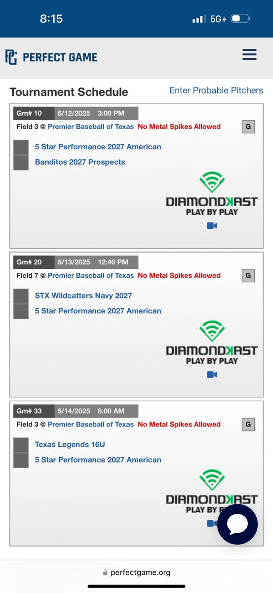 Joaquin Gamino (@joaquing254) on Twitter photo This week I will be competing in the 2025 PG 16u WWBA South Championship.
I am excited to compete against the best of the best this weekend and hopefully we can push through till the last day to win it all.
<a href="/CoachCope23/">Brian Cope</a> <a href="/CoachPeacock26/">Chris Peacock</a> <a href="/Texas_PG/">Perfect Game Texas</a> <a href="/PG_Scouting/">Perfect Game Scout</a> <a href="/FiveStarPB/">5 Star Performance</a> This week I will be competing in the 2025 PG 16u WWBA South Championship.
I am excited to compete against the best of the best this weekend and hopefully we can push through till the last day to win it all.
<a href="/CoachCope23/">Brian Cope</a> <a href="/CoachPeacock26/">Chris Peacock</a> <a href="/Texas_PG/">Perfect Game Texas</a> <a href="/PG_Scouting/">Perfect Game Scout</a> <a href="/FiveStarPB/">5 Star Performance</a>