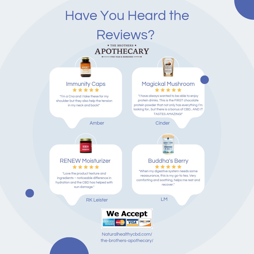 theCBDinfluence's tweet photo. We only partner with the best of the best!
Check out the verified reviews of our friends @ the brothers and check out the products listed here: https://t.co/TnxQtwPxNF
#reviews #review #cbd #thebrothers #apothecary #cbdteas #RENEW #mushrooms #HEMP #natureheals #bestcbd #canna https://t.co/rf6l9HvVp2