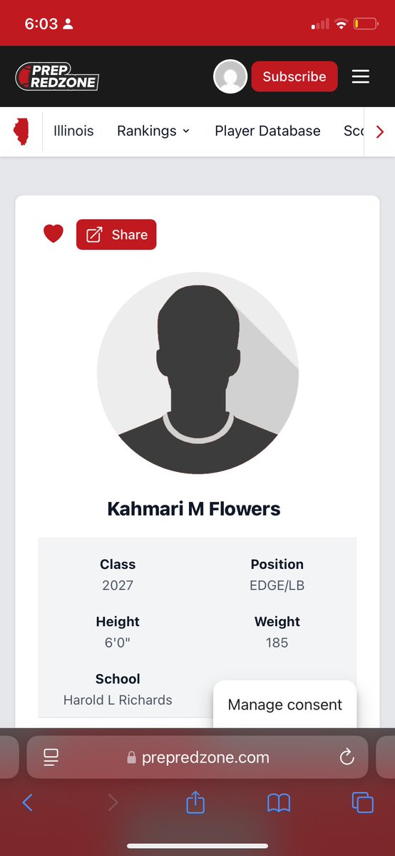 Kahmari Flowers (@cfkmari23_) on Twitter photo Thank you <a href="/PrepRedzoneIL/">Prep Redzone Illinois</a> for making me a profile job not finished yet though until I see them next 2027 rankings. 💪🏾🔜⏳
<a href="/HLR_FOOTBALL/">Richards Football</a> <a href="/CoachShen/">Anthony Sheehan</a> <a href="/Coachziemba46/">Adam Ziemba</a> <a href="/CoachRenoYale/">Tony Reno</a> <a href="/youareathlete/">You Are Athlete</a> <a href="/Coach_Key1/">KeyShawn Carpenter</a> <a href="/RedbirdFB/">Illinois State Football</a> Thank you <a href="/PrepRedzoneIL/">Prep Redzone Illinois</a> for making me a profile job not finished yet though until I see them next 2027 rankings. 💪🏾🔜⏳
<a href="/HLR_FOOTBALL/">Richards Football</a> <a href="/CoachShen/">Anthony Sheehan</a> <a href="/Coachziemba46/">Adam Ziemba</a> <a href="/CoachRenoYale/">Tony Reno</a> <a href="/youareathlete/">You Are Athlete</a> <a href="/Coach_Key1/">KeyShawn Carpenter</a> <a href="/RedbirdFB/">Illinois State Football</a>