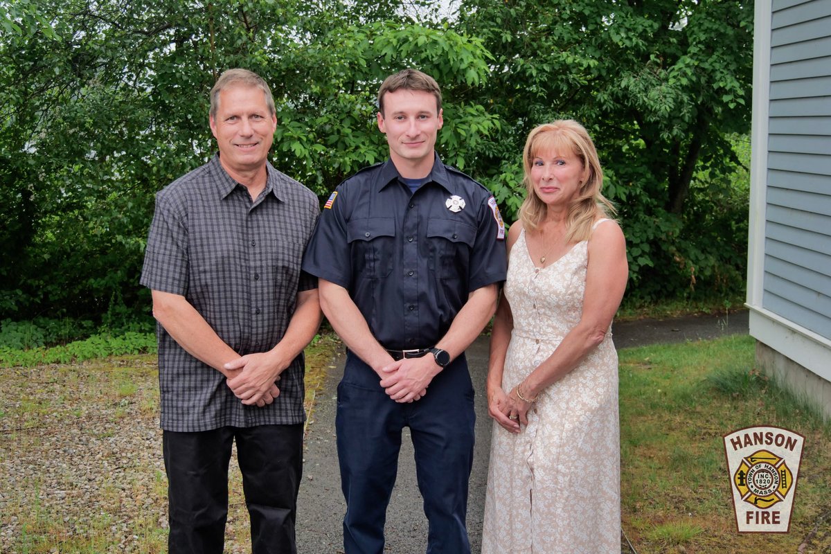 Tonight, FF Jeffrey Meyers was officially sworn into the Hanson Fire Department during the Select Board meeting. FF Meyers, a Hanson native, completed his one-year probation and the rigorous Massachusetts Firefighting Academy recruit training program. Congratulations FF Meyers.