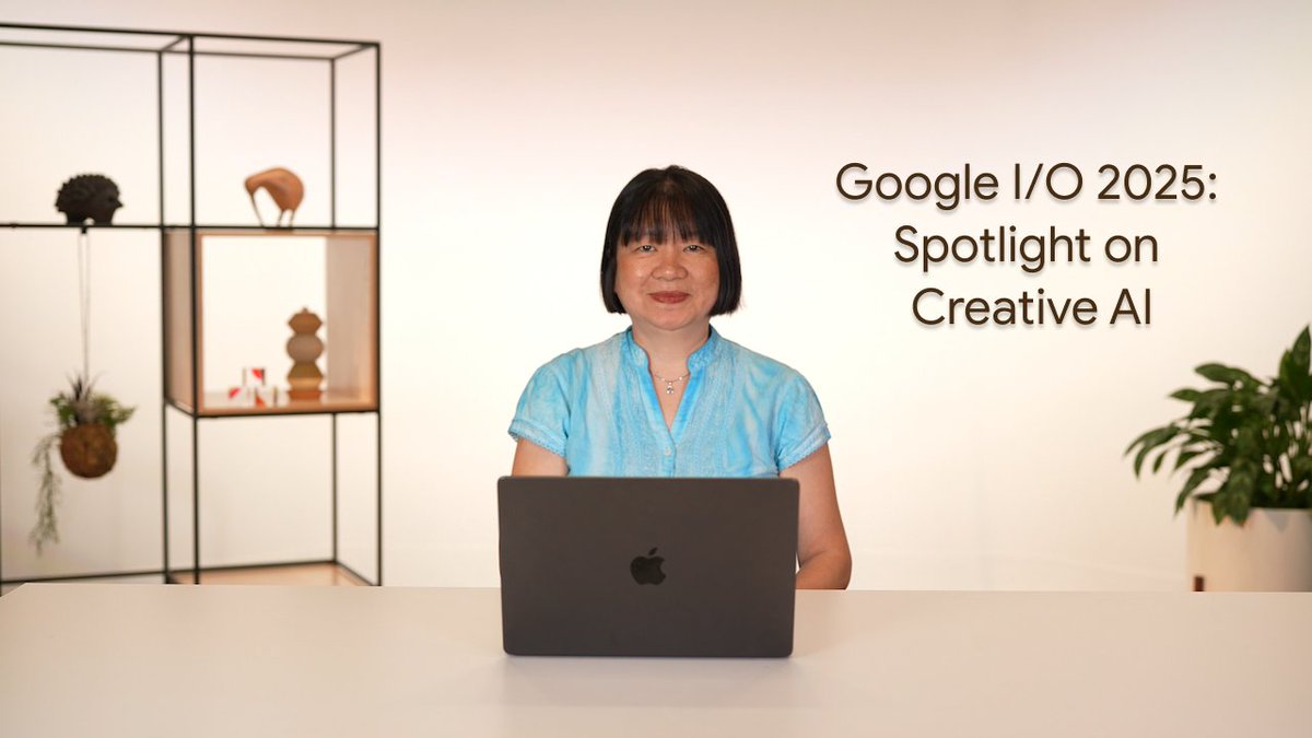 margaretmz's tweet image. So many creative AI announcements at Google I/O 2025! My thoughts on: #Gemini, #Veo3 , #Imagen4, #Lyria2, Flow, Stitch and AndroidXR etc..
Thx @GoogleDevExpert for supporting me in recording this video in the GDE Summit Creator Studio!
youtu.be/C_IOFuQGAlE