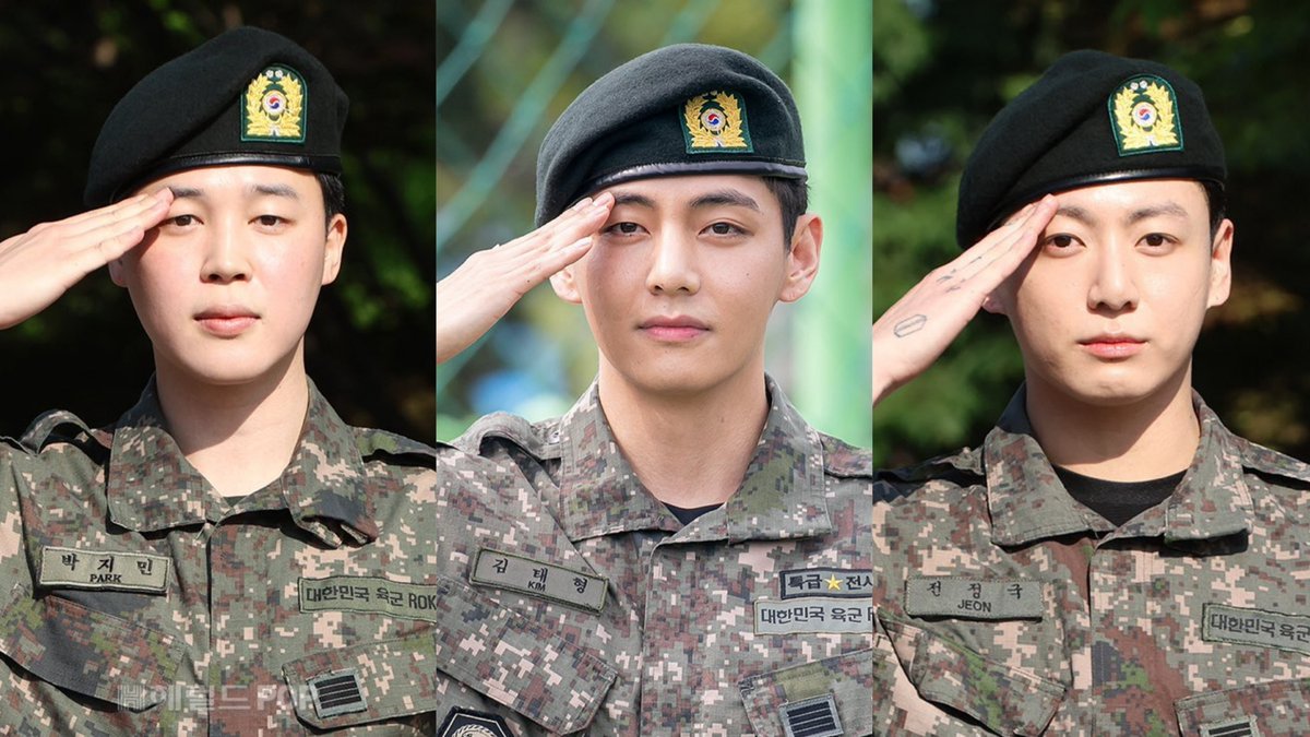 จีมิน แทฮยอง จองกุก แก้งมักเน่ไลน์ของบังทันออกจากกรมเรียบร้อย🐥🪖🐻🪖🐰🪖