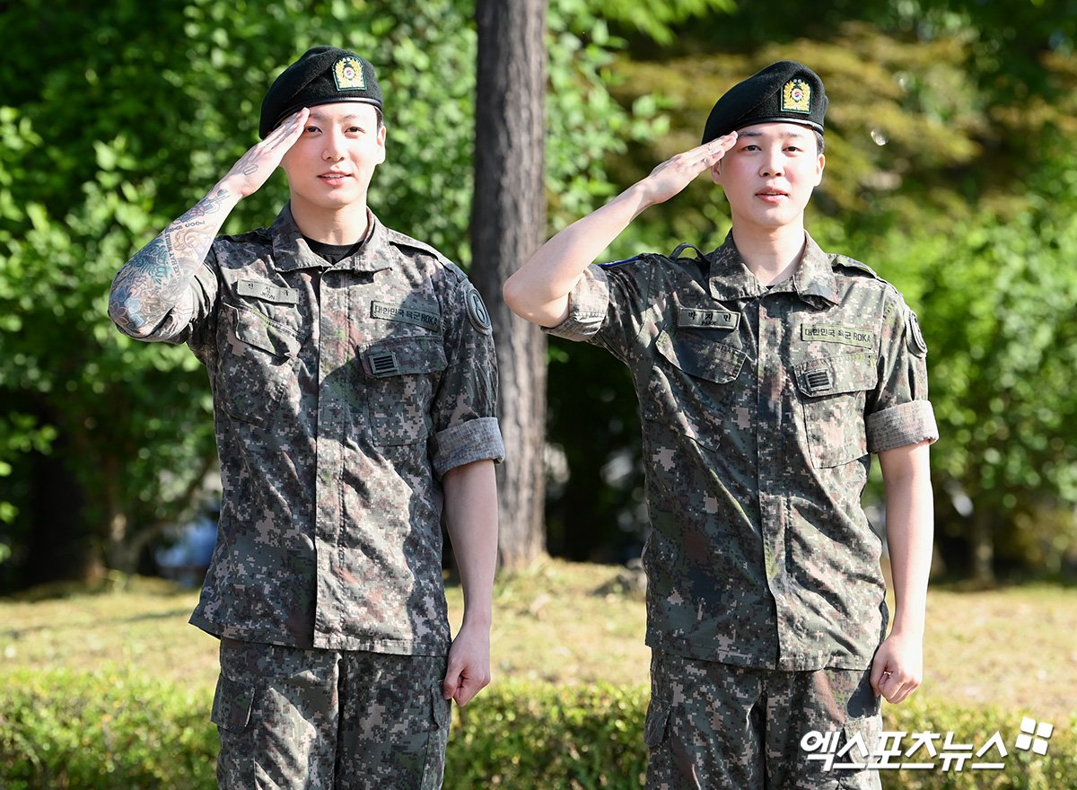250611 정국 &amp; 지민 전역 기사 사진