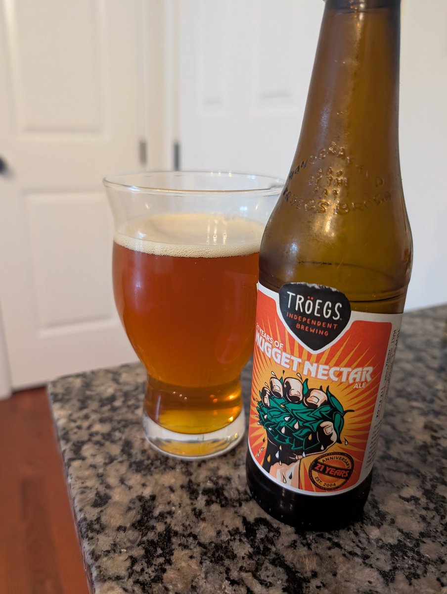 Dharma_Tiger's tweet image. Always a sad day when I polish off the last @TroegsBeer #NuggetNectar from my stash....until next year my friend