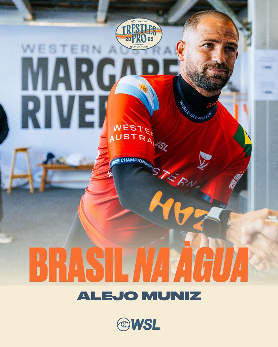 ALEJO NA ÁGUA!!! BORAAAA 🇧🇷🇧🇷🇧🇷

Contra Ethan Ewing 🔥

🌊 Lexus Trestles Pro
🗓️ 09 a 17 de junho
📺 Assista ao vivo em nosso site e canal oficial do youtube

#WSLBrasil