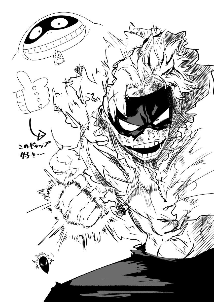 ヒロアカの好きなキャラ模写してたら朝 