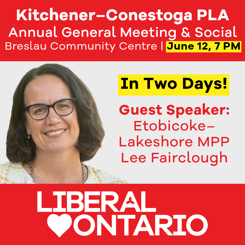 Kitchener-Conestoga Provincial Liberal Association tweet media
