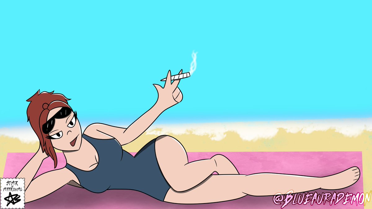 B1ueaurademon's tweet photo. Based this off a photo she took LMAOOO @vampirewtchxx 

#swimsuit2025 #art #artwork #digitalart #ArtistOnTwitter #girlfriend #girl https://t.co/A886KUzuMS