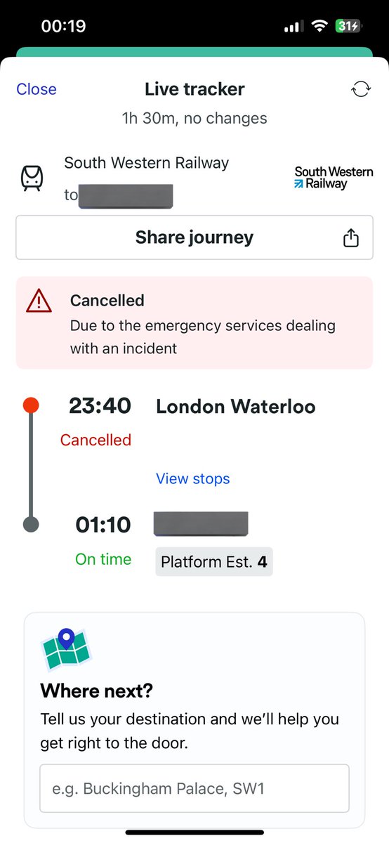 Nia 💌 (@nianicholls) on Twitter photo Hey <a href="/south_railway/">SouthWesternRailway</a> ! You cancelled my train home tomorrow with no alternative option at all. How do you expect a woman in her 20’s to get home from London late at night?! Hey <a href="/south_railway/">SouthWesternRailway</a> ! You cancelled my train home tomorrow with no alternative option at all. How do you expect a woman in her 20’s to get home from London late at night?!