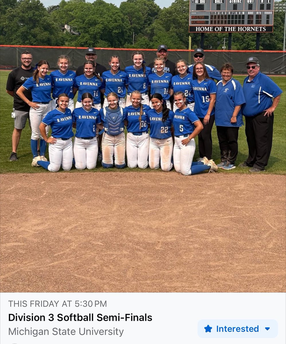 Friday @ 5:30 Secchia Stadium Michigan State University.   
<a href="/natalie_rosel/">Natalie Rosel</a> <a href="/emmaherremans/">Emma Herremans</a> <a href="/reeseherremans/">Reese Herremans</a> <a href="/RileyHomoly/">Riley Homoly</a> <a href="/KendylLuce22/">Kendyl Luce</a> <a href="/emily_postema0/">Emily Postema</a> <a href="/AddisonGillard/">Addison Gillard</a>