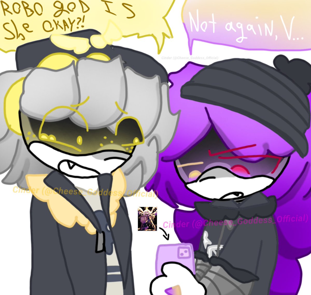 Harl3ly_Quinn's tweet photo. Couldn't get the image out of my head lmfao, V stop sacrificing yourself
.
.
.
#murderdrones #SerialDesignationV #SerialDestinationN #UziDoorman #MDUnresolved https://t.co/Y5yebUlA0k