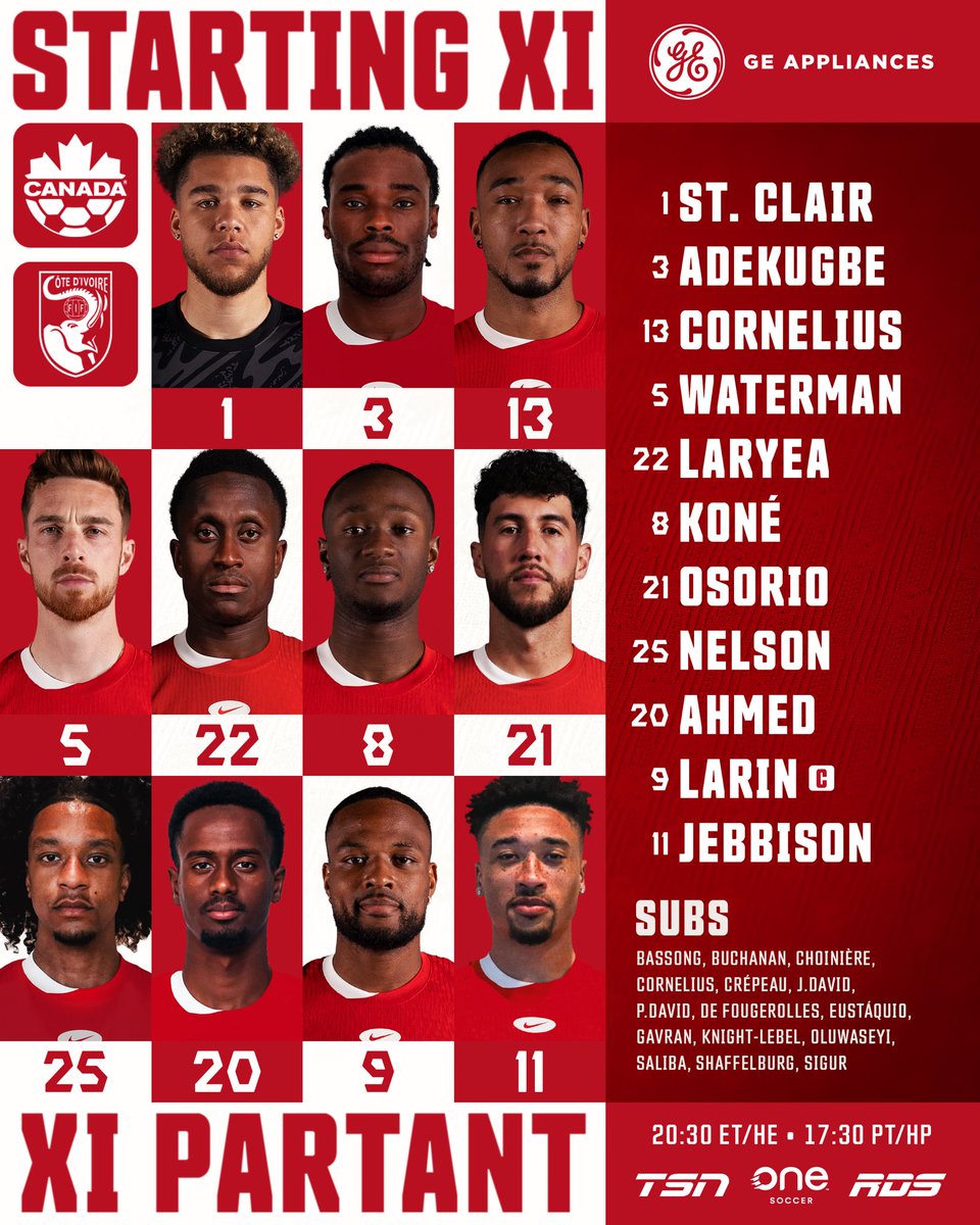 CANMNT (@canmnt_official) on Twitter photo Une nouvelle formation, présentée par <a href="/GE_Appliances/">GE Appliances</a> !
🍁 Isma et Oso au cœur du milieu de terrain
🍁 Jebbo obtient son premier départ avec le #CANMNT
🍁 DSC entre les poteaux
🇨🇦 🇨🇮 Une nouvelle formation, présentée par <a href="/GE_Appliances/">GE Appliances</a> !
🍁 Isma et Oso au cœur du milieu de terrain
🍁 Jebbo obtient son premier départ avec le #CANMNT
🍁 DSC entre les poteaux
🇨🇦 🇨🇮