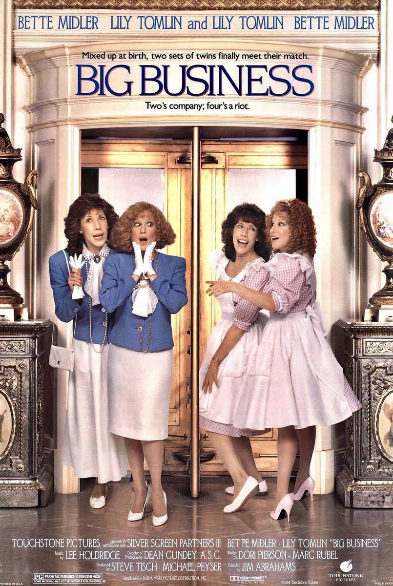 RetroNewsNow's tweet photo. 🎬'Big Business' starring Bette Midler and Lily Tomlin premiered in theaters 37 years ago, June 10, 1988 https://t.co/Vzz1xIL8OF
