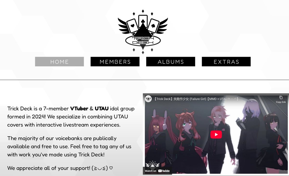 Trick Deck | UTAU-VTuber Idol Group tweet media