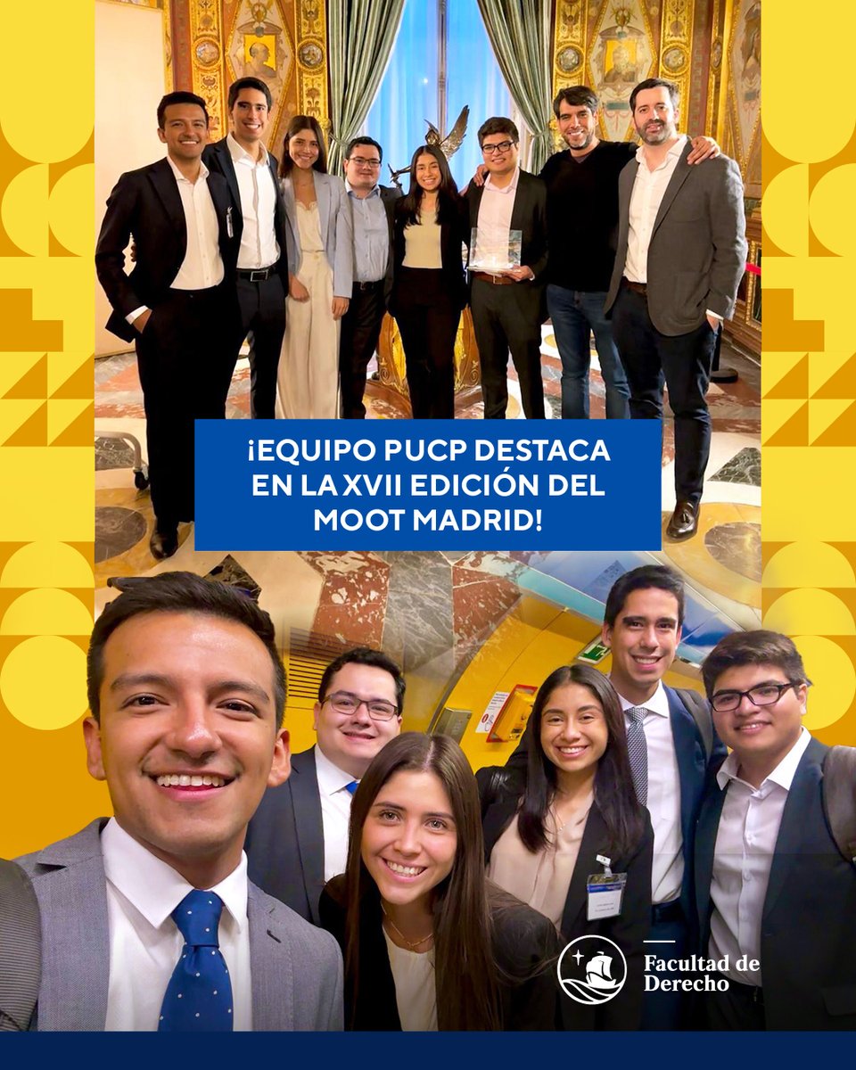 #OrgulloPUCP

🎉📚¡Equipo PUCP destaca en el Moot Madrid 2025!
María Ludeña y Lucía Unzueta nos cuentan los retos del proceso y animan a más estudiantes a sumarse.

🎥 Mira la entrevista completa: tr.ee/qHl23C