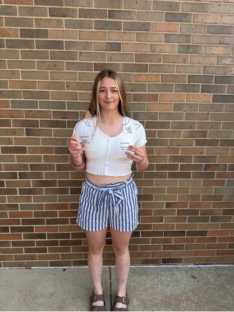 Congratulations to Gracie Risley the Pharos Tribune Softball Player of the Year and the Newcomer of the Year.