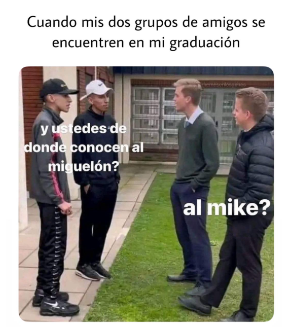 MiniJuan05's tweet photo. Ahorita que me puse a pensar solo 2 personas me dicen mike https://t.co/9OrA43Gq2L