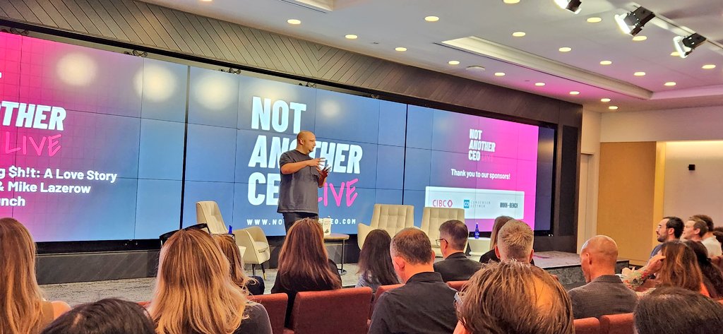 Awesome to be at the first ever live filming of Not Another CEO Podcast featuring a conversation between <a href="/davepolitis/">David Politis</a> and <a href="/kasslazerow/">kasslazerow</a> + <a href="/lazerow/">Michael Lazerow</a> 

Great group of founders in the audience that <a href="/davepolitis/">David Politis</a> and <a href="/nickfreund/">Nick Freund</a> brought together