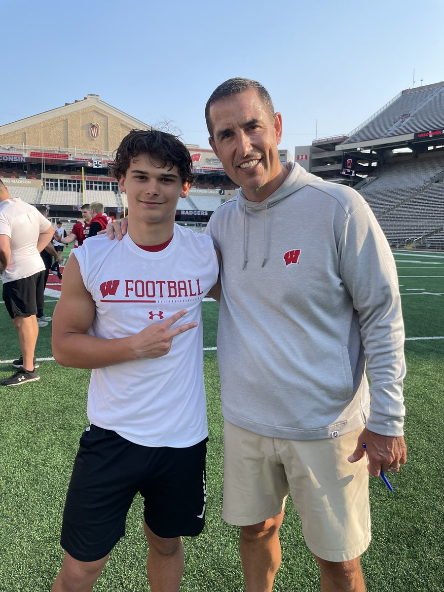 Preston Neau (@prestonneau) on Twitter photo Had a GREAT day at the University of Wisconsin. Did very well and got to sharpen up my skills a LOT! Got to meet a lot of great coaches who are very motivative and encouraging!
<a href="/AlexanderFball/">Alexander Football</a> <a href="/BadgerFootball/">Wisconsin Football</a> <a href="/Coach_Neal16/">Cody Neal</a> <a href="/trey_blount/">Coach Blount</a> Had a GREAT day at the University of Wisconsin. Did very well and got to sharpen up my skills a LOT! Got to meet a lot of great coaches who are very motivative and encouraging!
<a href="/AlexanderFball/">Alexander Football</a> <a href="/BadgerFootball/">Wisconsin Football</a> <a href="/Coach_Neal16/">Cody Neal</a> <a href="/trey_blount/">Coach Blount</a>