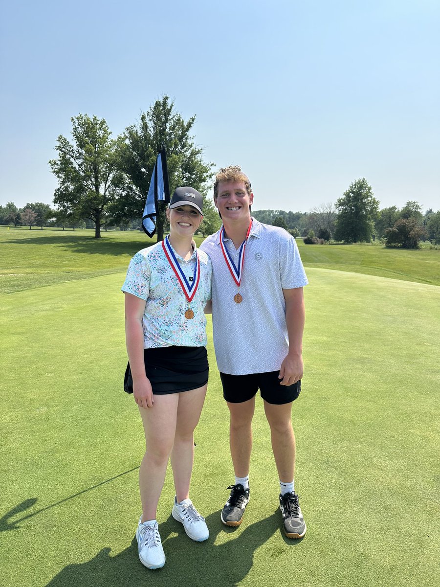 Lewis Textor and Seeri Smith rattle off an impressive round of (80) today at COED State and earn themselves 9th Place out of 68 total teams!