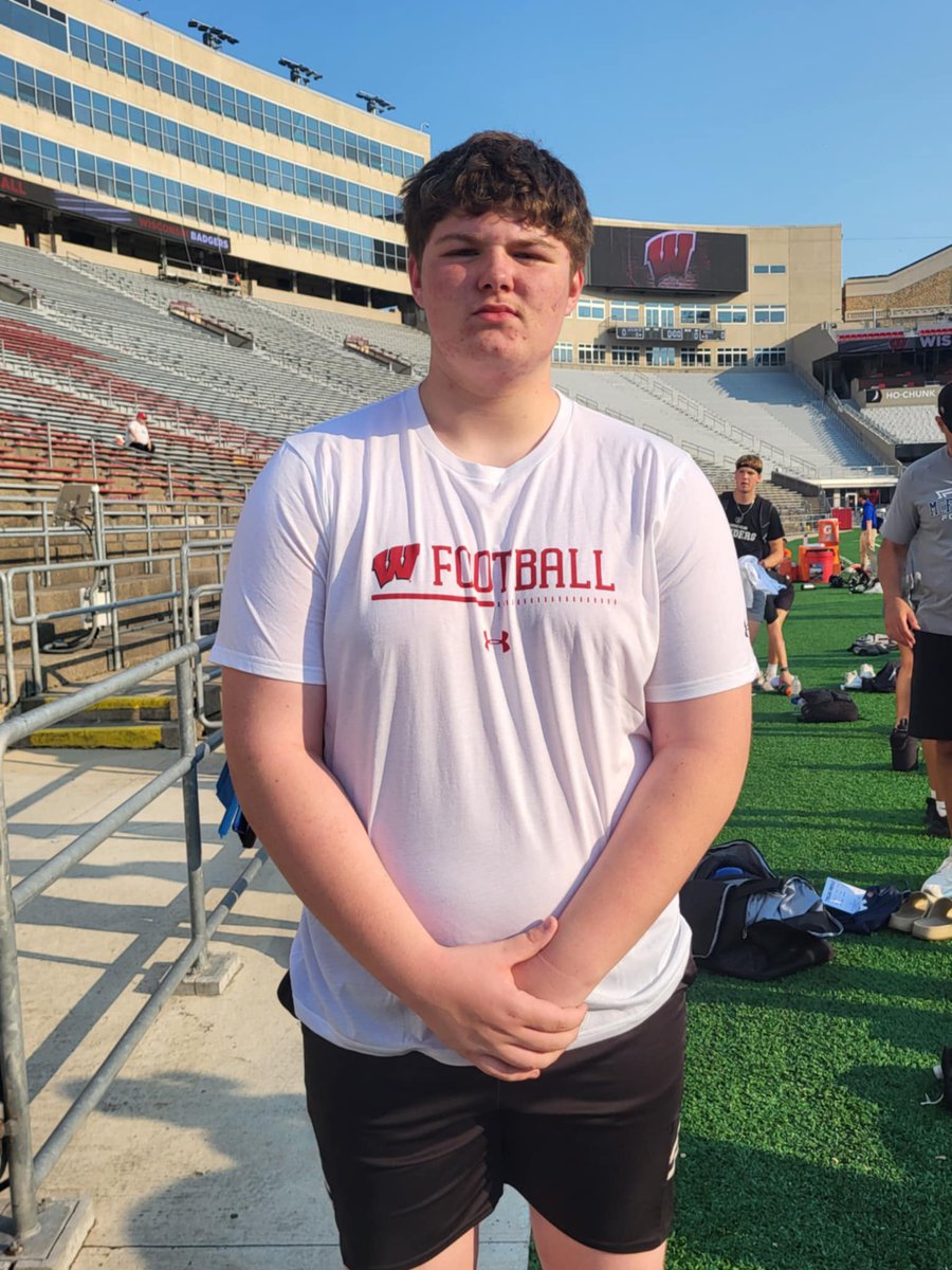 Had a good time at <a href="/BadgerFootball/">Wisconsin Football</a> camp today!