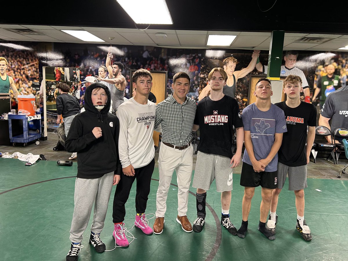 Mustang Wrestling (@mustangbroncos_) on Twitter photo Mustang 16u National team members getting some work in with
<a href="/Branch9497/">Mark Branch</a> at Wyoming and with <a href="/coachhallstar/">Adam Hall</a> at Utah Valley!
<a href="/delk_will/">Will Delk</a> <a href="/o__wrestle/">Oklahoma Wrestling</a> <a href="/TakeDownAnde/">James Anderson</a> Mustang 16u National team members getting some work in with
<a href="/Branch9497/">Mark Branch</a> at Wyoming and with <a href="/coachhallstar/">Adam Hall</a> at Utah Valley!
<a href="/delk_will/">Will Delk</a> <a href="/o__wrestle/">Oklahoma Wrestling</a> <a href="/TakeDownAnde/">James Anderson</a>