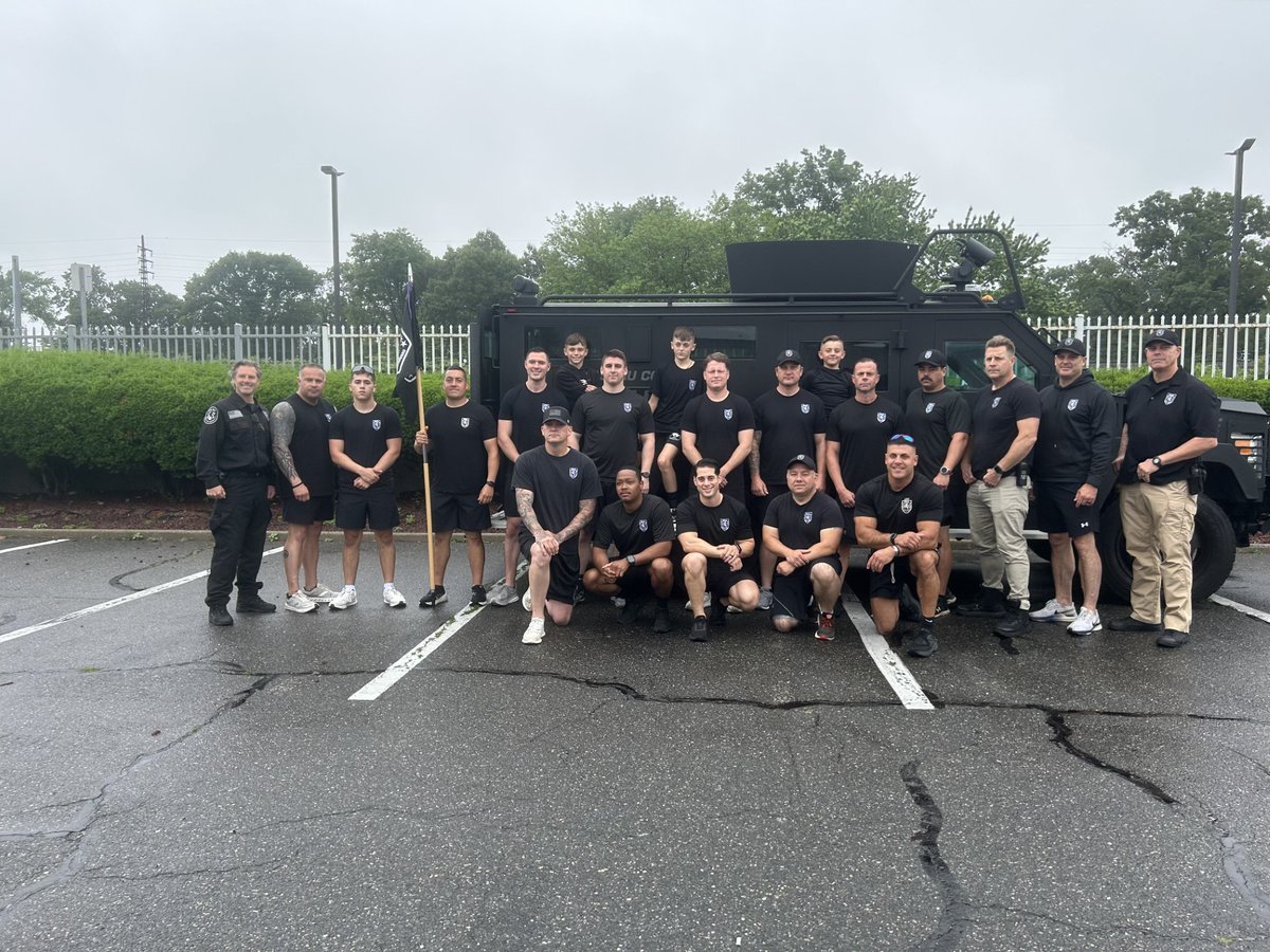 nassaucountypba's tweet image. The Bureau of Special Operations represented the NCPD and participated in the Special Olympics Torch Run where they ran 20 miles from the Green Acres Mall to Farmingdale State College to benefit the athletes of the @SpecOlympicsNY