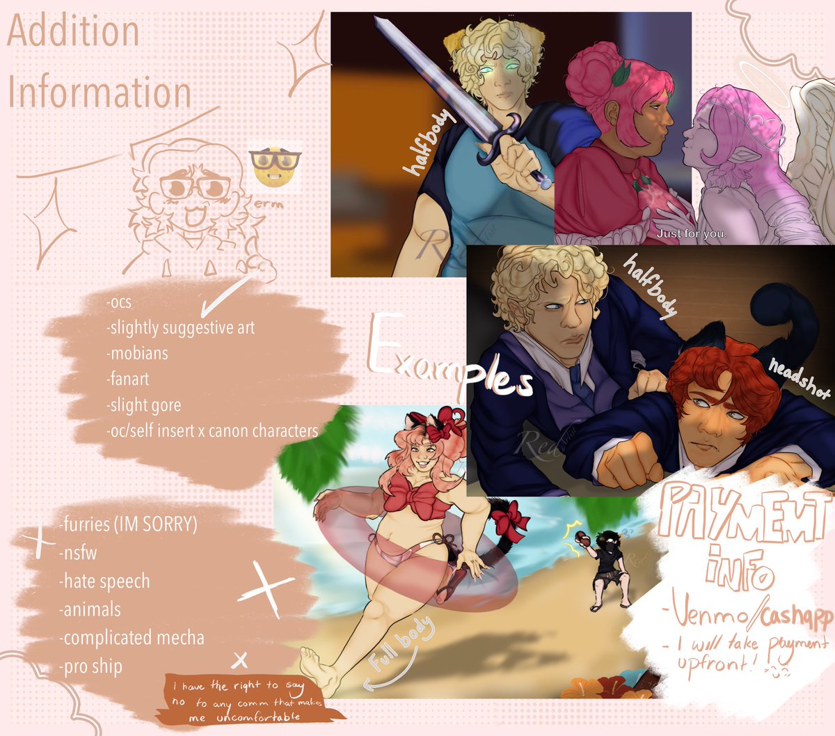 _Red_Artist's tweet image. Hi everyone! I now take Cashapp and Venmo!! I have around 5 slots left! Thank you all for the support!
#commisionsopen #commision #aphtwt #yumetwt #promotwt