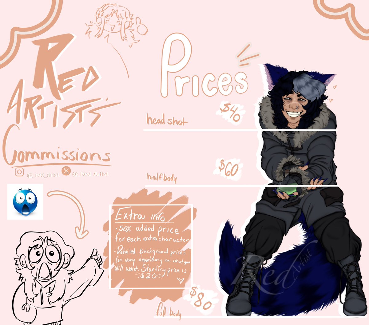 _Red_Artist's tweet image. Hi everyone! I now take Cashapp and Venmo!! I have around 5 slots left! Thank you all for the support!
#commisionsopen #commision #aphtwt #yumetwt #promotwt