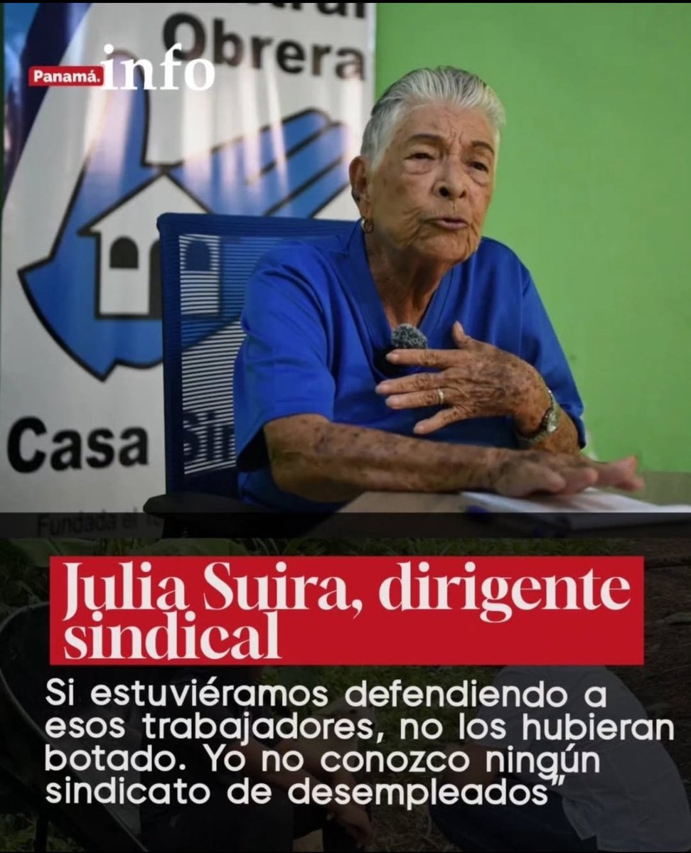 Julia Suira lo dice como es: “Yo no conozco ningún sindicato de desempleados”. Mientras tanto, SUNTRACS usa a los trabajadores como peones políticos y deja solos cuando + los necesitan. El sindicalismo los debe defender y no manipular ni darles de vivir a unos pocos #TrabajoDigno