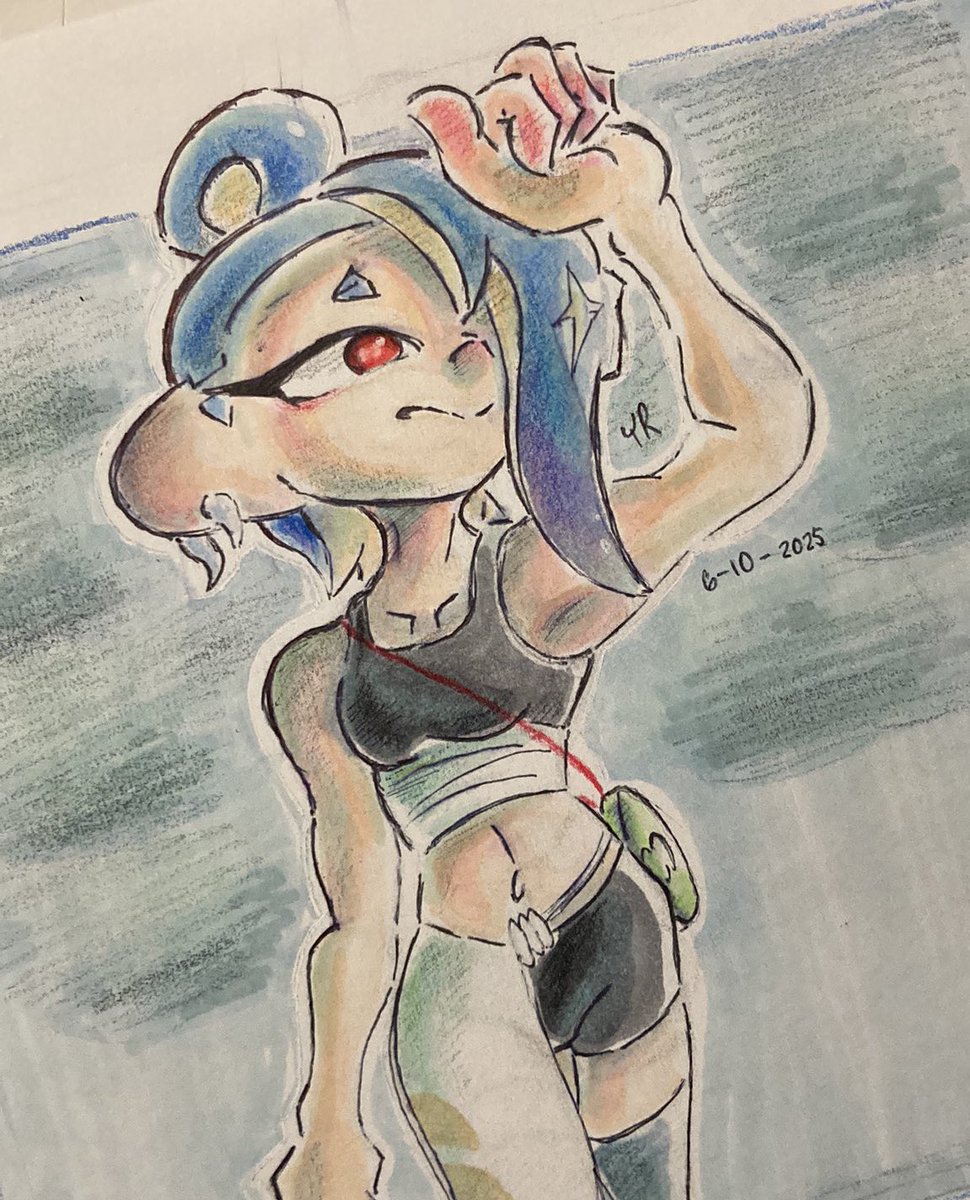 rush_yoshi's tweet image. Quick sketch #splatoon