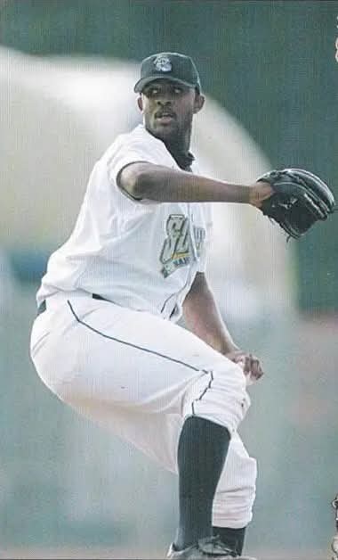 steveruman's tweet image. Pretty cool moment at Eastwood Field. Twenty-six years after C.C. Sabathia took the mound for the Scrappers, C.C. Sabathia III is at Eastwood Field playing first base for the Trenton Thunder.  Carsten Sabathia recently completed his junior year at the University of Houston.