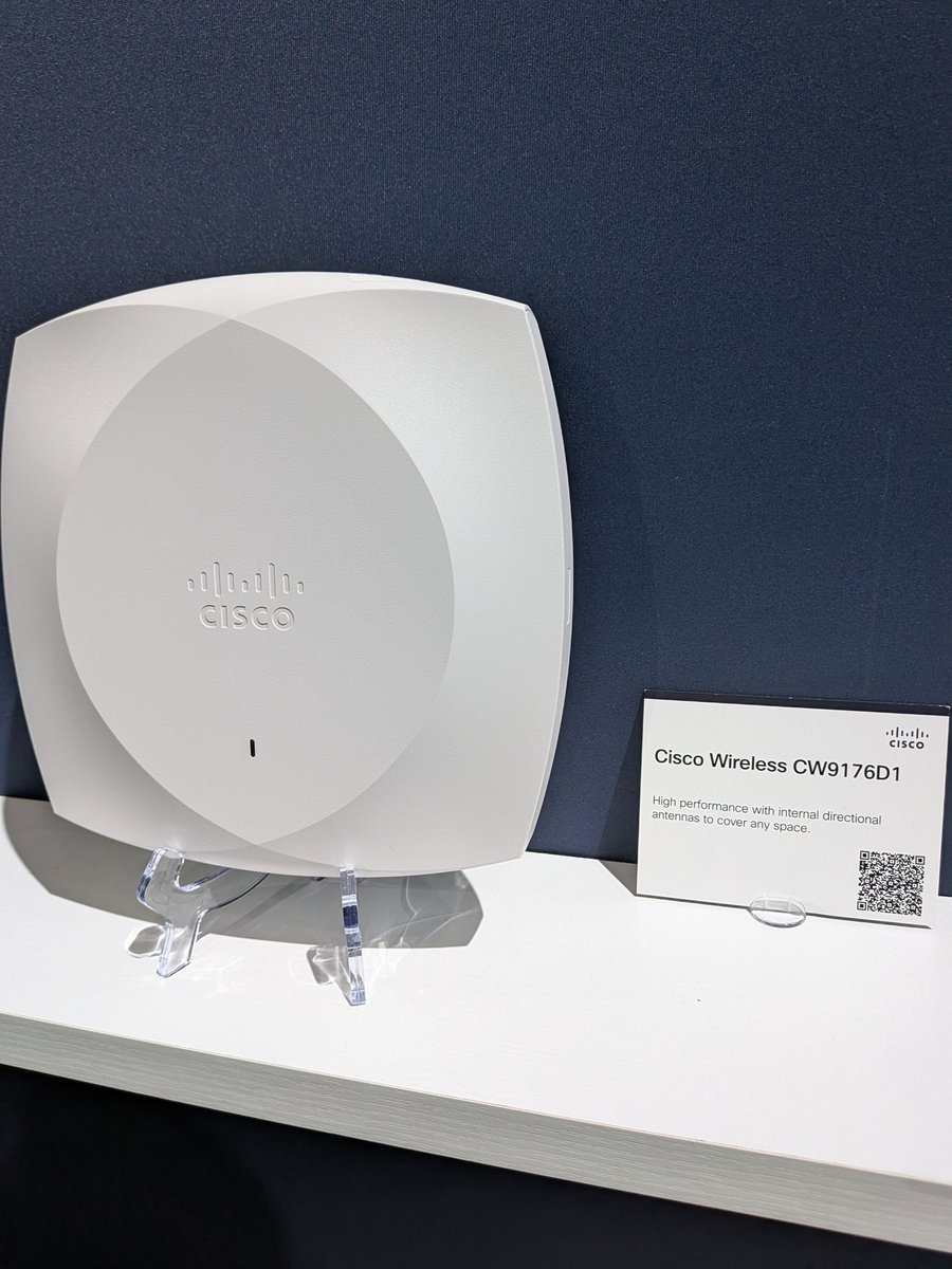 Beautiful design for Wi-Fi 7 ❤️

#CiscoLive