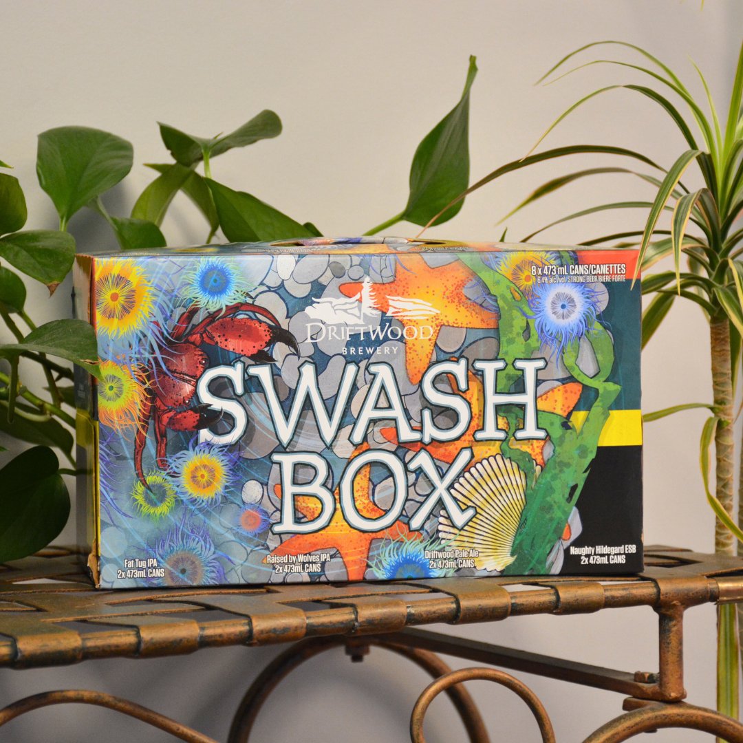 ⚓ Eight cans. Four bold brews. One legendary box.

The Swash Box from <a href="/driftwoodbeer/">Driftwood Brewery</a>  is a hop lover’s dream - featuring iconic West Coast IPAs like Fat Tug and Naughty Hildegard.

Now at Liquor Plus for $21.99 (SAVE $4!) 🍻

#BC #BeerTwitter #SupportLocal #YYJ #VanIsland #Beer