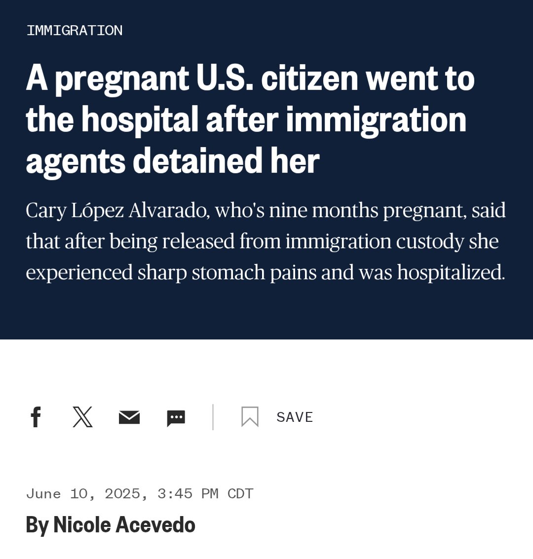 The agents responded, “'OK, your baby is going to be born here, but you're from Mexico, right?' And I told them no,” she said.

"I was born here," López Alvarado told Telemundo 52 in Spanish. "I was born in Los Angeles, I was born in Hollywood Hospital.”