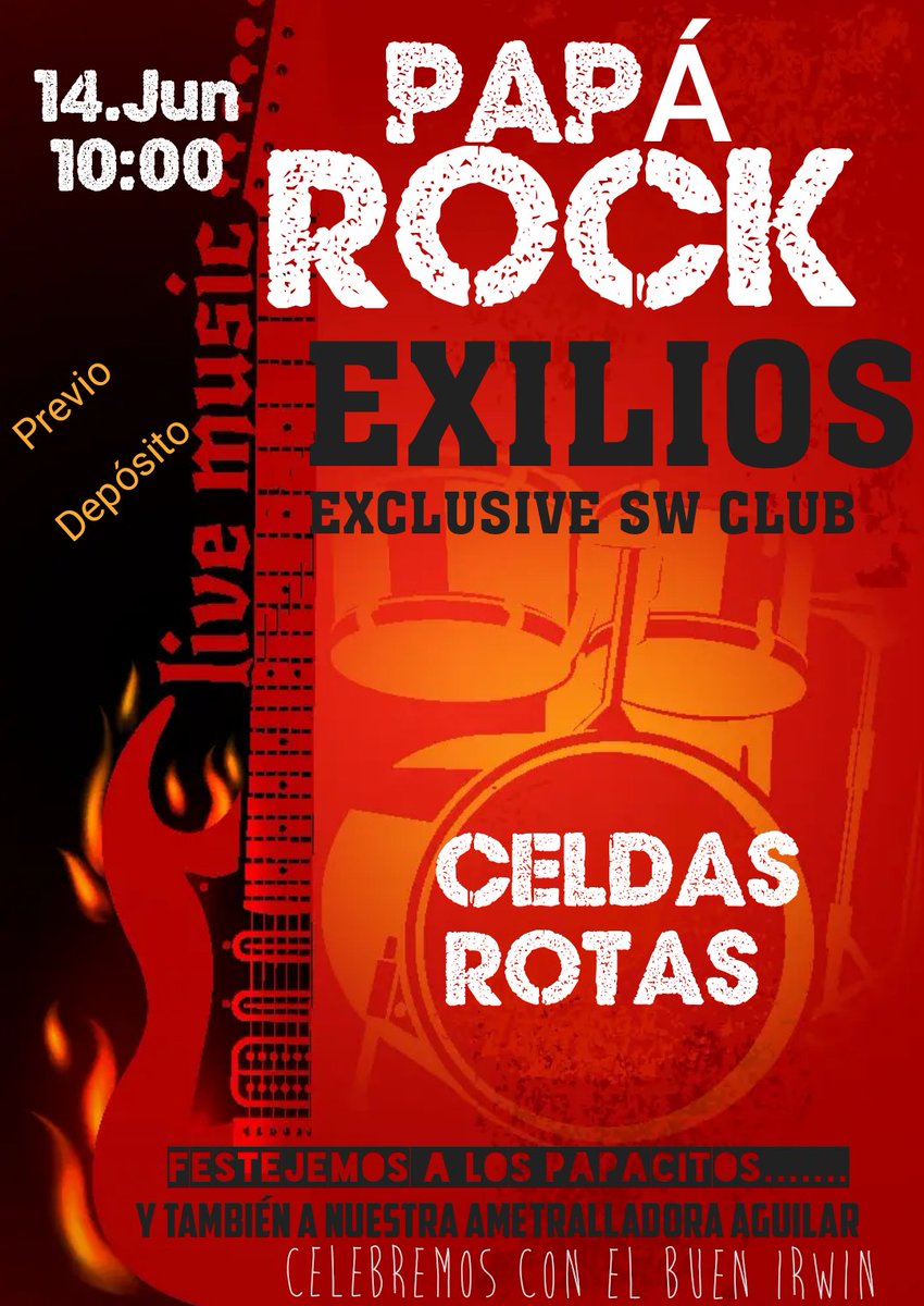 Sábado 14 de junio.... fetejo a  los papacitos 
Información 55 3478 0968