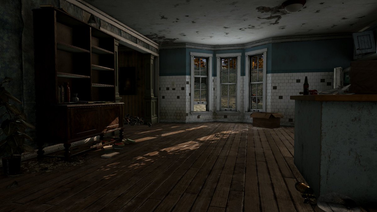 Trying out some baked/dynamic light combos. Having time-of-day and weather makes it hard, but that sweet, sweet global illumination is too good to pass up. We're also gonna use the new adaptive probe volumes.

Image courtesy of Will S, a new environment contractor helping us out!