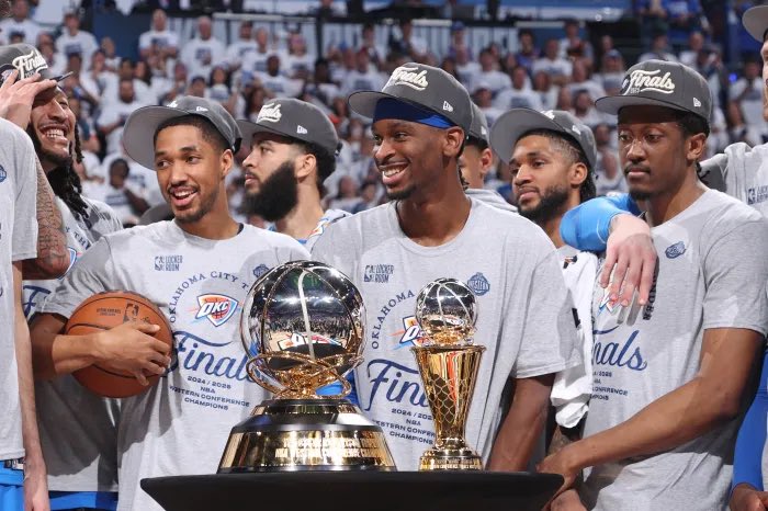 Predicting the next 5 NBA Champions:

2025 NBA Champions: Oklahoma City Thunder

•The Foundation of a Dynasty

The Thunder break through as predicted—Shai Gilgeous-Alexander wins Finals MVP, Chet Holmgren evolves into an elite two-way player, and Jalen Williams thrives as the