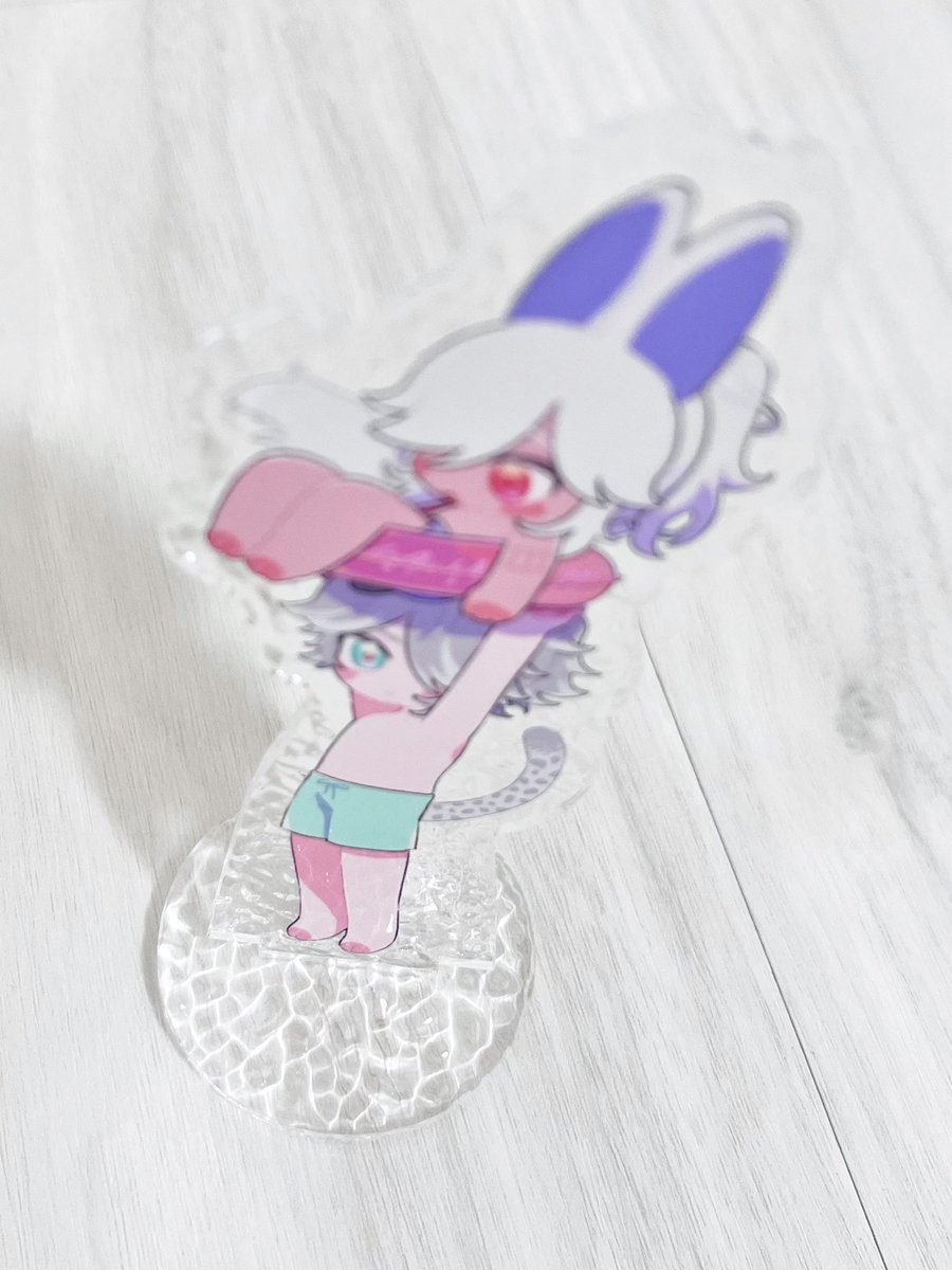 夏のケモショタ🌱⚖️アクスタ～
ウォーターエフェクトアクリルがほんまにお水みたいでカワイイ🍉🍉
