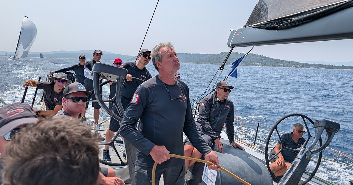Day 4 final day of inshore races saw a 25 nm coastal race in light conditions. After a delayed morning and eventual afternoon start the boss expertly helmed SHK Scallywag 100 around the course. Once again the team &amp; yacht performed well &amp; are ready for tomorrow's ocean race.