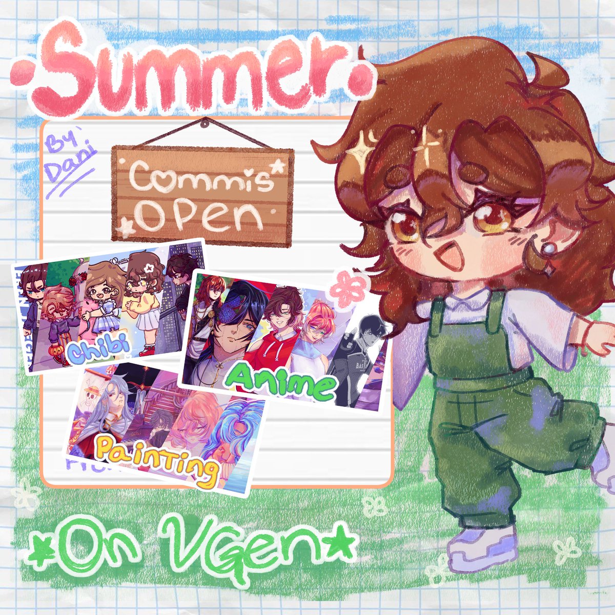 ✨🏝️SUMMER COMMIS OPEN🏝️✨
50% discount in all my illustration services! 
On <a href="/_VGen_/">VGen ✨ comms made easy</a>💚 vgen.co/Dashley_White
#Commissions #illustrations #VGenComm
