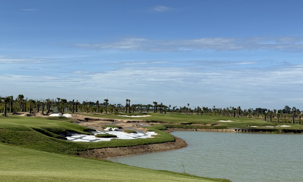 Brian is on-site at the beautiful Chhun On Golf Resort in Cambodia this week. Construction on the Palm Course is nearing completion while detail work on the Lake Course continues in preparation for the International Series event they will be hosting in October.