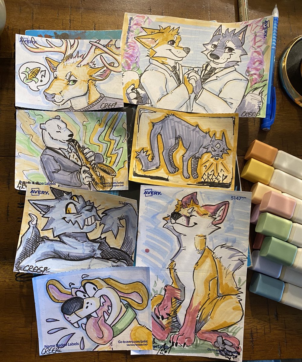 A few doodles with some highlighters

These will be on my whatnot this Friday!