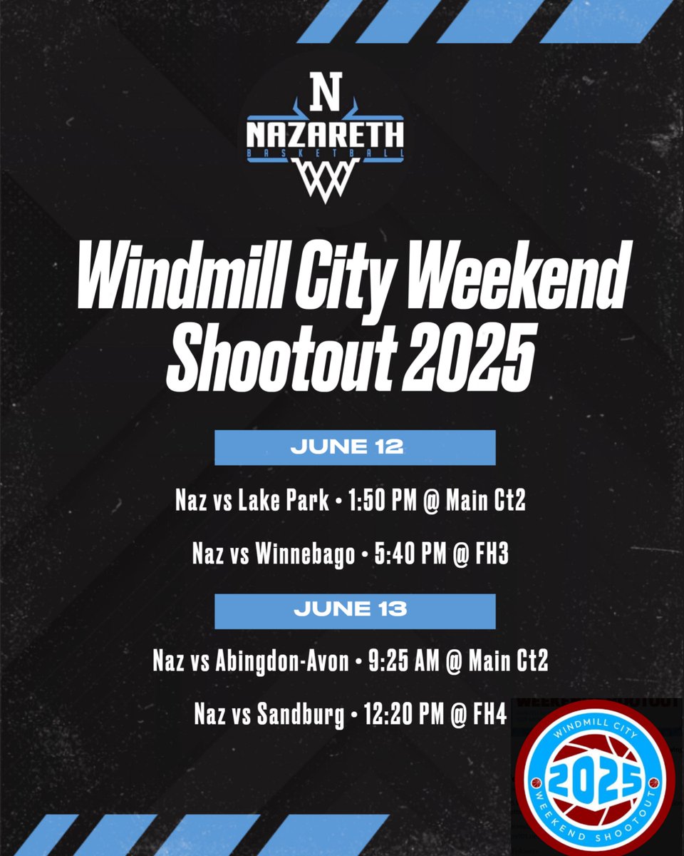 Nazareth GBB (@nazarethgbb) on Twitter photo Excited to play this weekend at Batavia and be apart of the Windmill City Weekend Shootout!
<a href="/WCW_NCAA_Live/">Windmill City Weekend Shootout 2025</a> Excited to play this weekend at Batavia and be apart of the Windmill City Weekend Shootout!
<a href="/WCW_NCAA_Live/">Windmill City Weekend Shootout 2025</a>