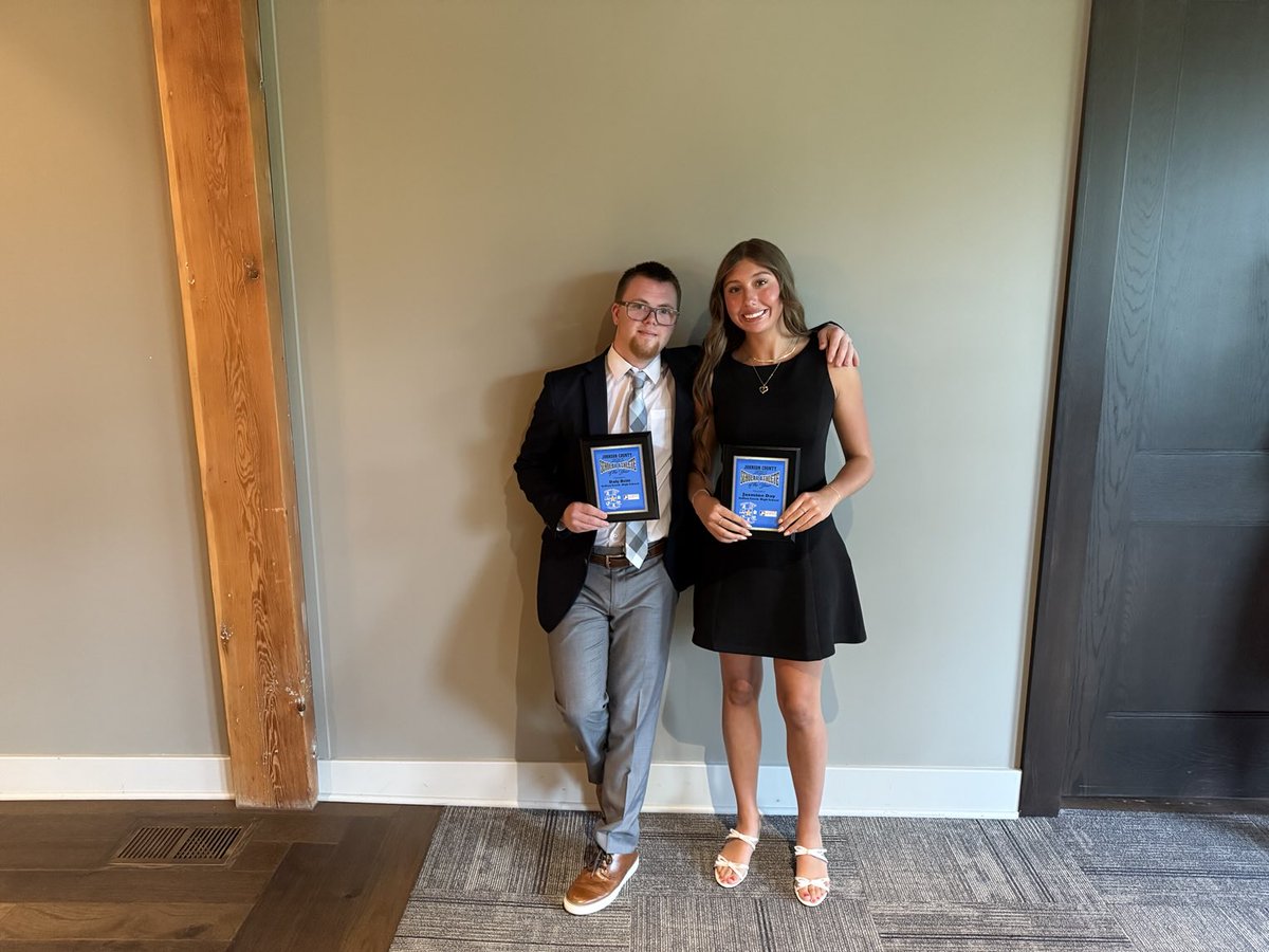Congratulations to our Johnson County Scholar Athletes of the Year! 🔴⚪️🔵 Jasmine Day and Daly Britt