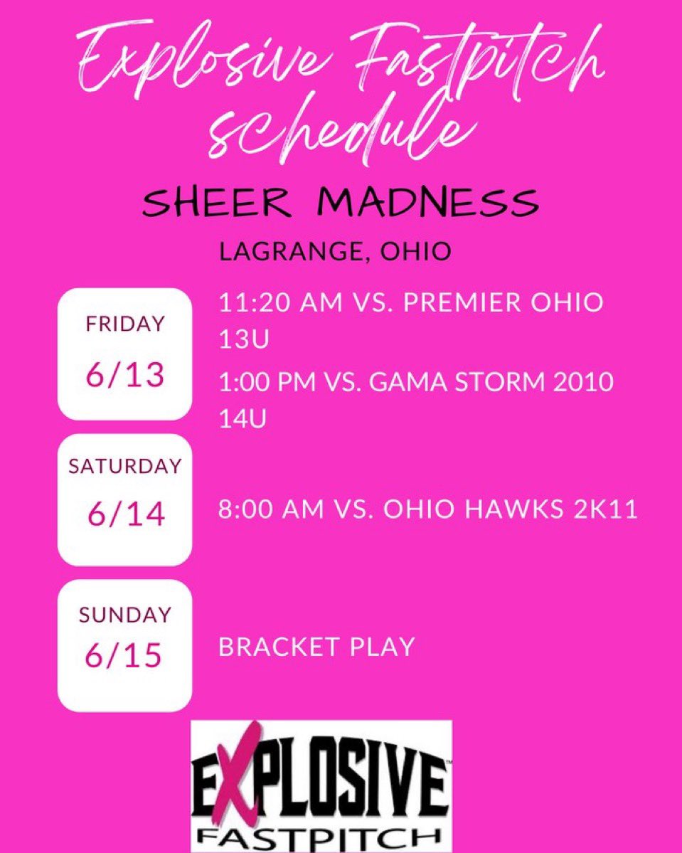 Come check us out this weekend at Sheer madness!!! Glad I’m getting more good reps in and playing some good competition! 🥎💪🏻 #2028grad #softball
<a href="/UTampaSoftball/">Tampa Softball</a> <a href="/CoachNeubauer_6/">Katie Neubauer</a> <a href="/CoachScibelli/">Coach Tony</a> <a href="/CoastalSoftball/">Coastal Carolina SB</a> <a href="/CofCSoftball/">Charleston Softball</a> <a href="/UNCWsoftball/">UNCW Softball</a>