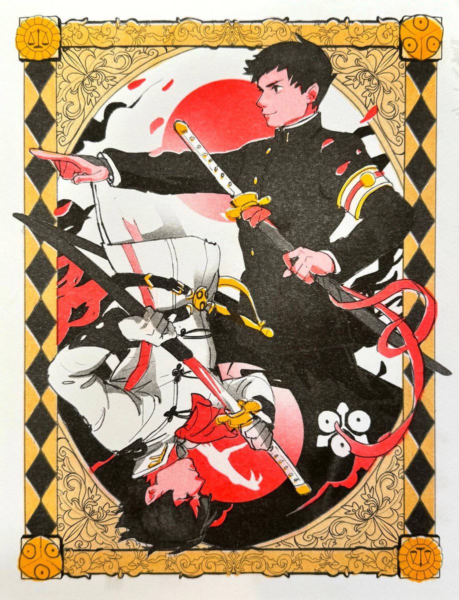 partners, reborn ⚔️ 3-color riso #dgs #asoryuu