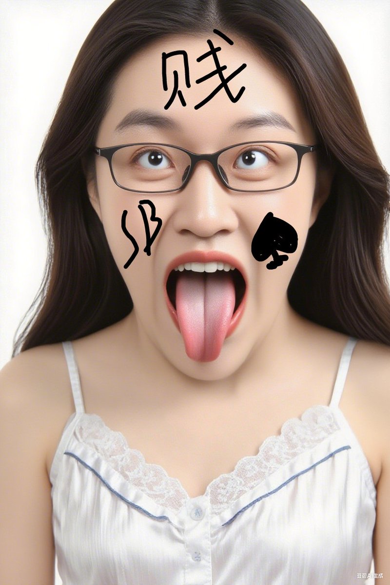 傻逼贱脸，（本人照片ai转绘）